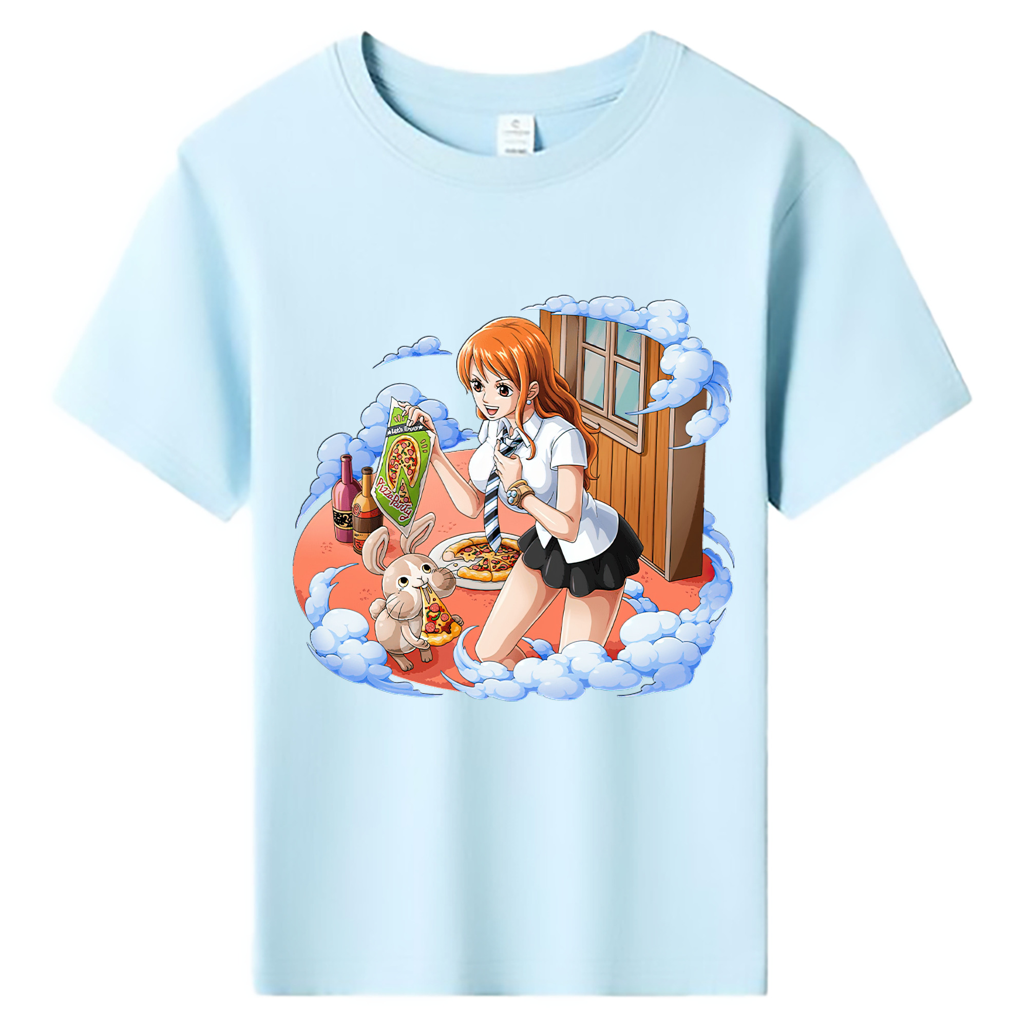 （画像用） ワンピース ナミ ONE PIECE Nami 綿100％キッズTシャツ（フロントプリント）